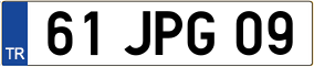 Trailer License Plate